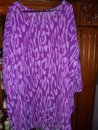 Damenkleid lila violett 52 - damenkleid,