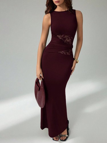 Elegantes langes schwarzes