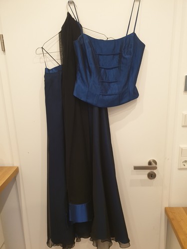 Metallic blaues kleid 36 - metallic,