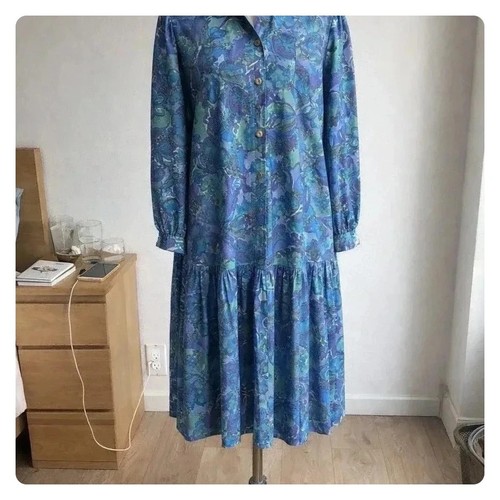 R0049 vintage kleid geblümt - r0049,