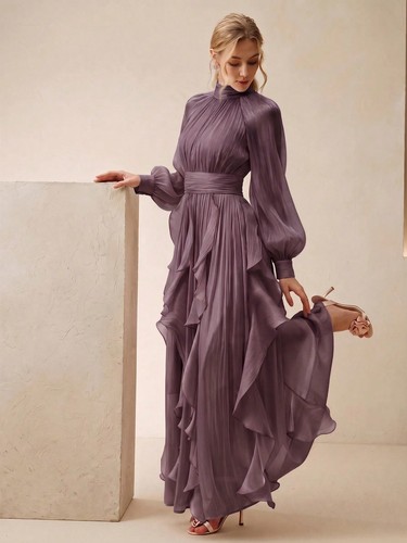 Elegantes langes damenkleid - elegantes,