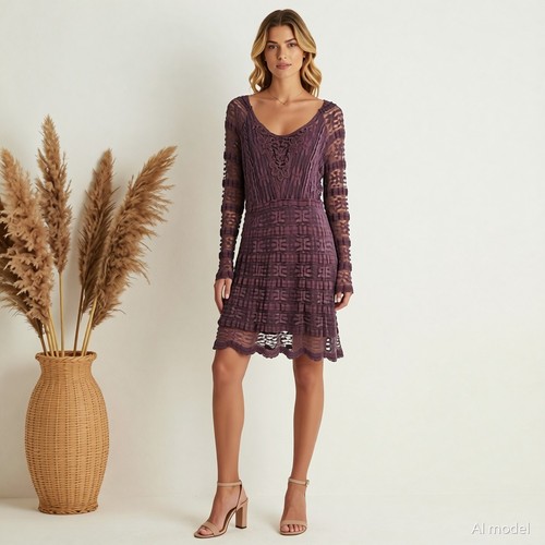 Boho elegant kleid - kleid, xl