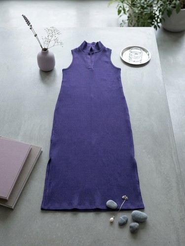 Damen strickkleid rippkleid - damen,