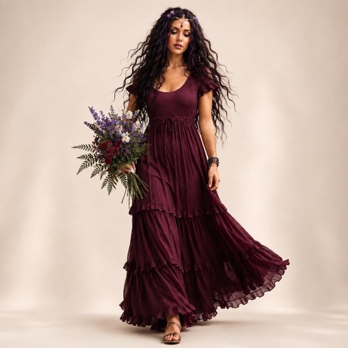 Boho maxi dress sexy - boho,