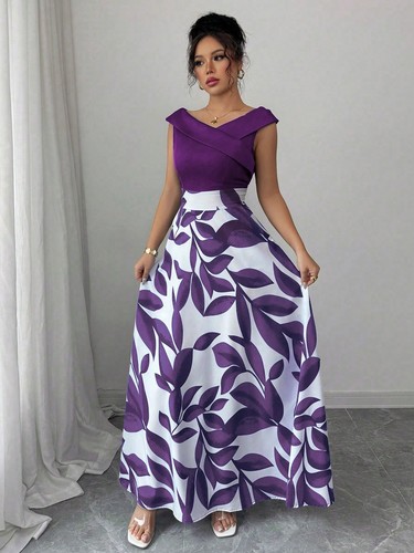 Elegantes langes damenkleid - elegantes,