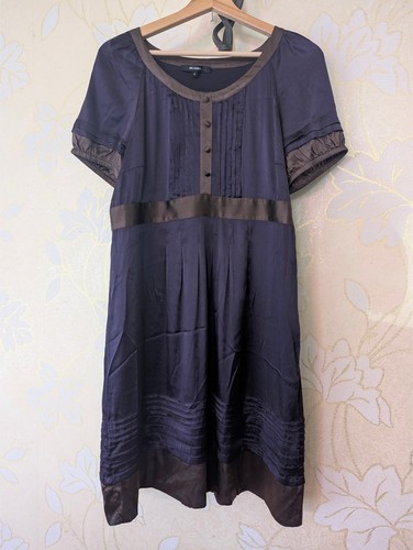 Vintage retro seidenkleid - vintage,