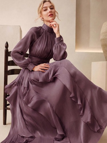Elegantes damen maxikleid - maxikleid, mit