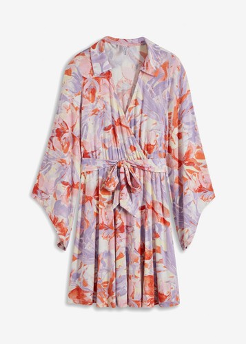 Shirtkleid wickeloptik gr - shirtkleid,