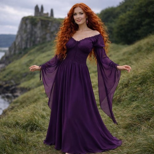 Romantic maxi dress - dress, women
