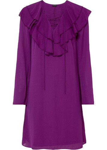 Kleid volants langarm 42 - kleid,