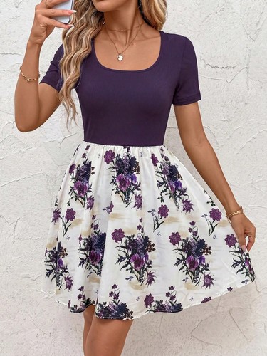 Lässiges kurzes damenkleid - lässiges,