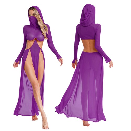 Damen maxikleid langarm - langarm, |