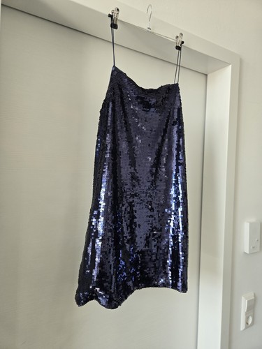 Pailletten minikleid violett - pailletten, m