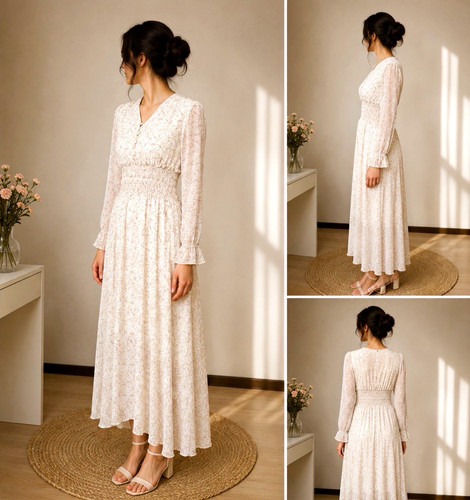Damen maxikleid lang langarm - damen,