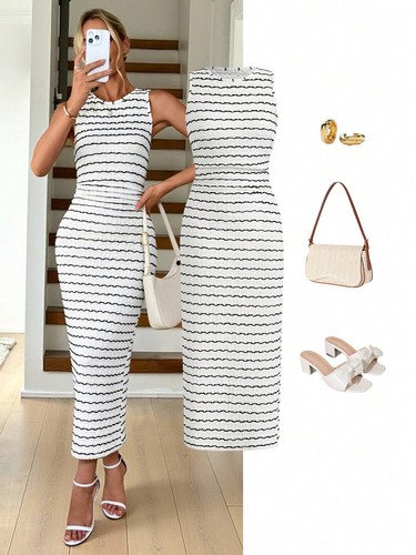 Elegantes langes bodycon kleid - elegantes,