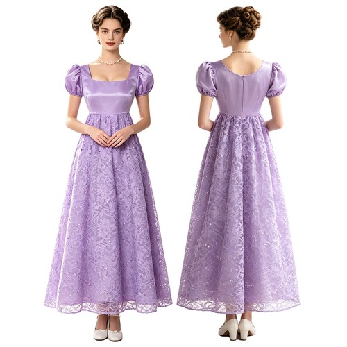 Damen kleid quadratischer - quadratischer, hals